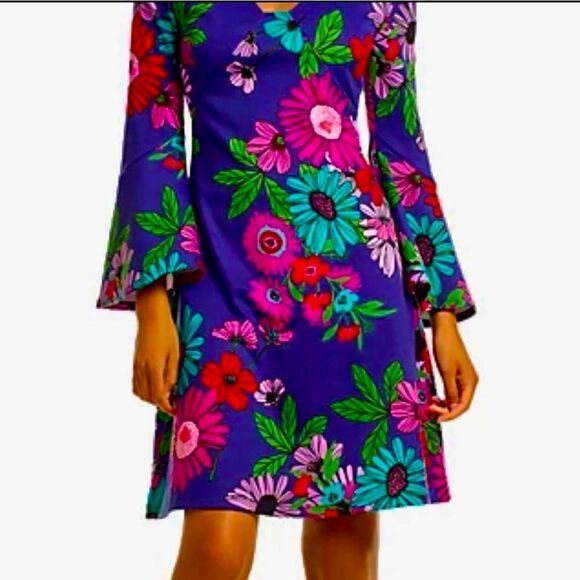TRINA TURK TENDERNESS BELL SLEEVE DRESS 2 NWT - Picture 4 of 15
